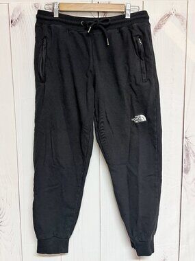 The North Face Men’s Jogger Pants Medium Black Cropped‎ Zip EUC